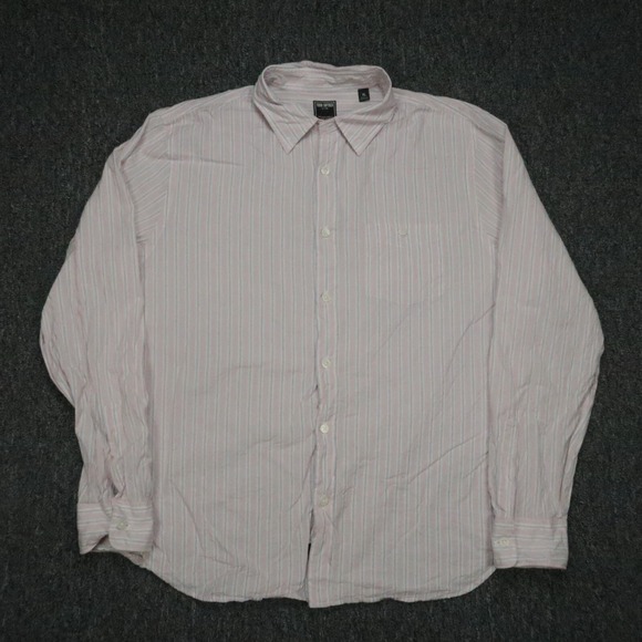 Todd Snyder Other - Todd Snyder Shirt Mens Extra Large Pink Striped Long Sleeve Button Cotton Silk